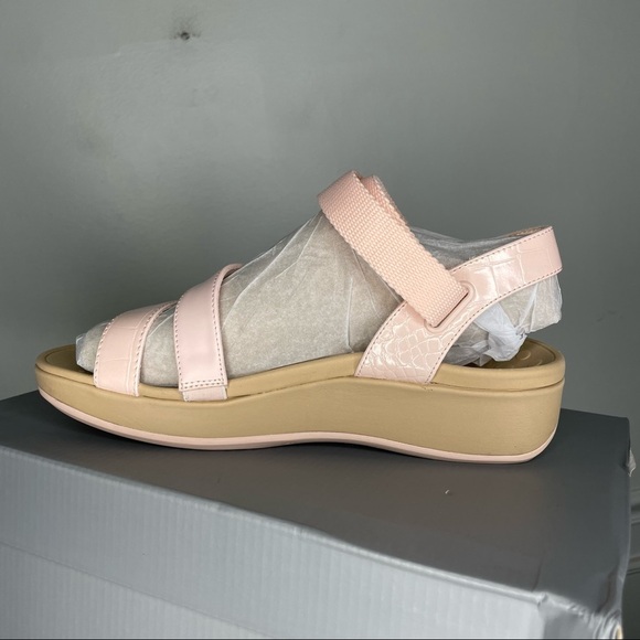 Vionic Misty Pink Adjustable Wedge Sandals WIDE - Picture 5 of 5